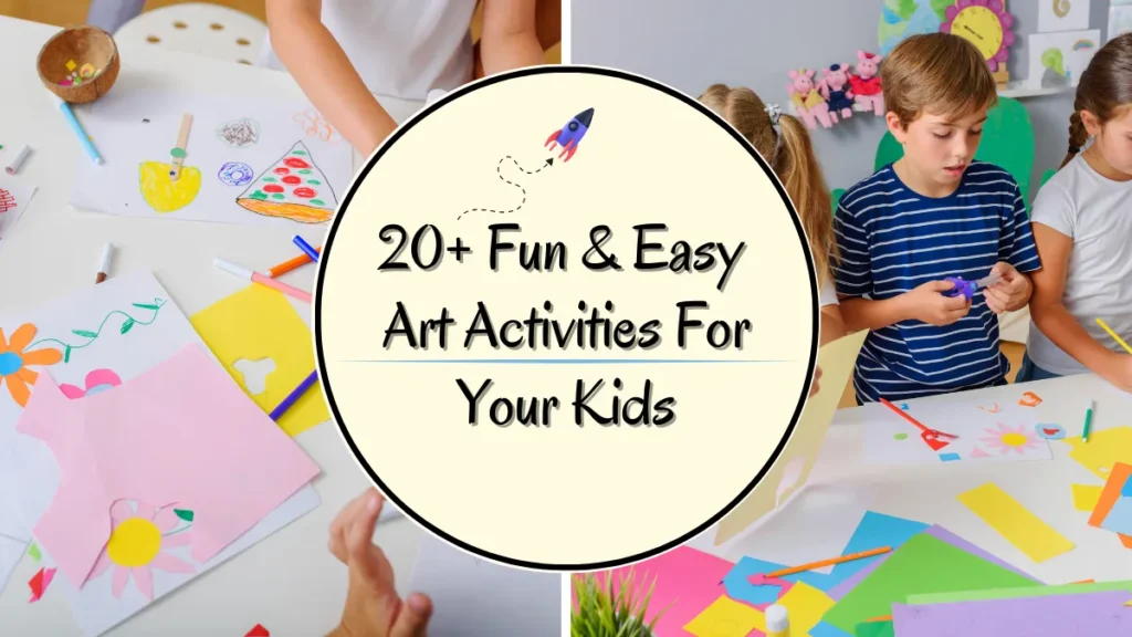 art activities for preschoolers kids and toddlers featured image for google discover