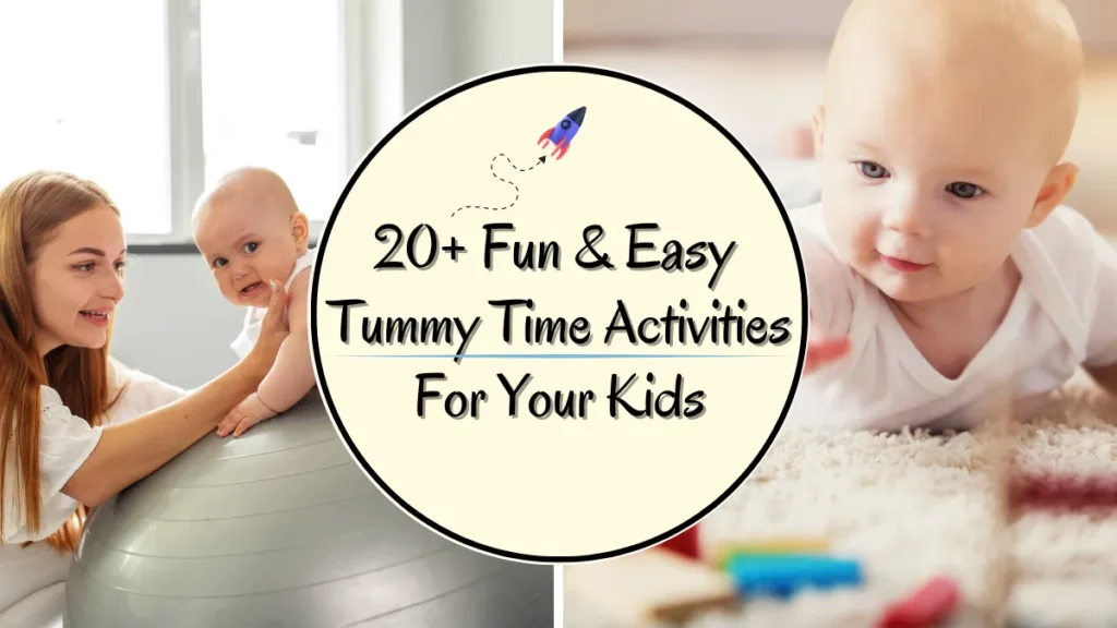 tummy time activities for kids and toddlers featured image for google discover