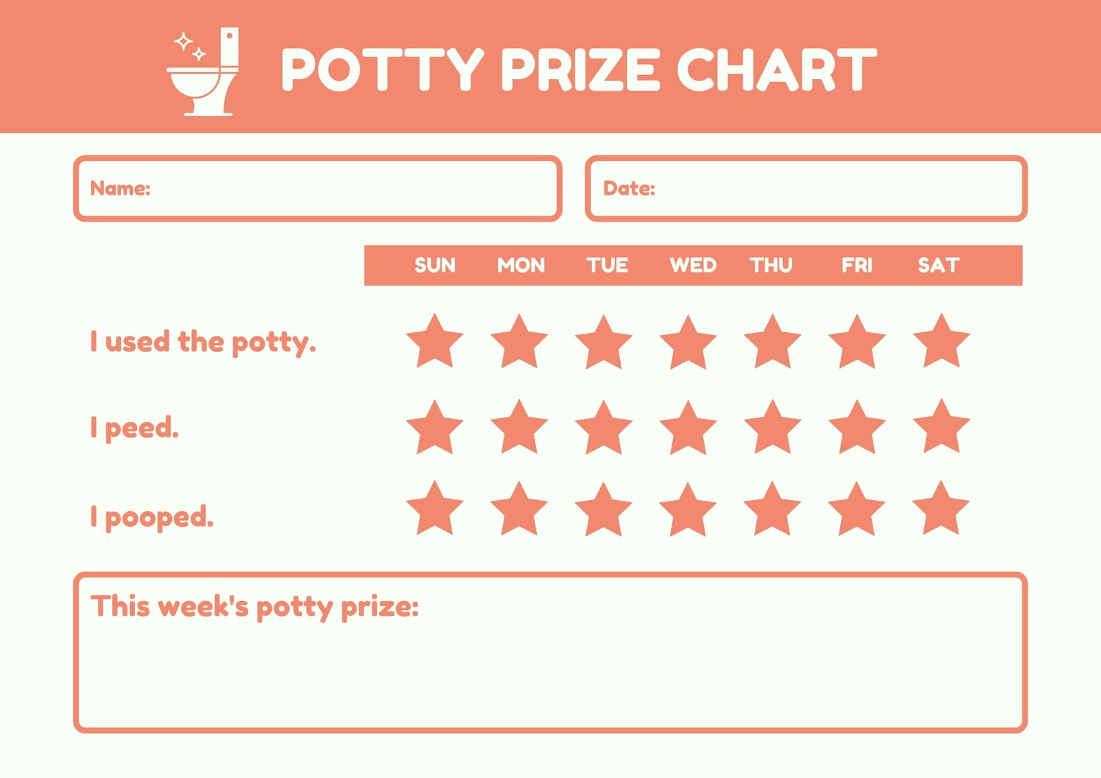 10 potty training chart ideas with free printables