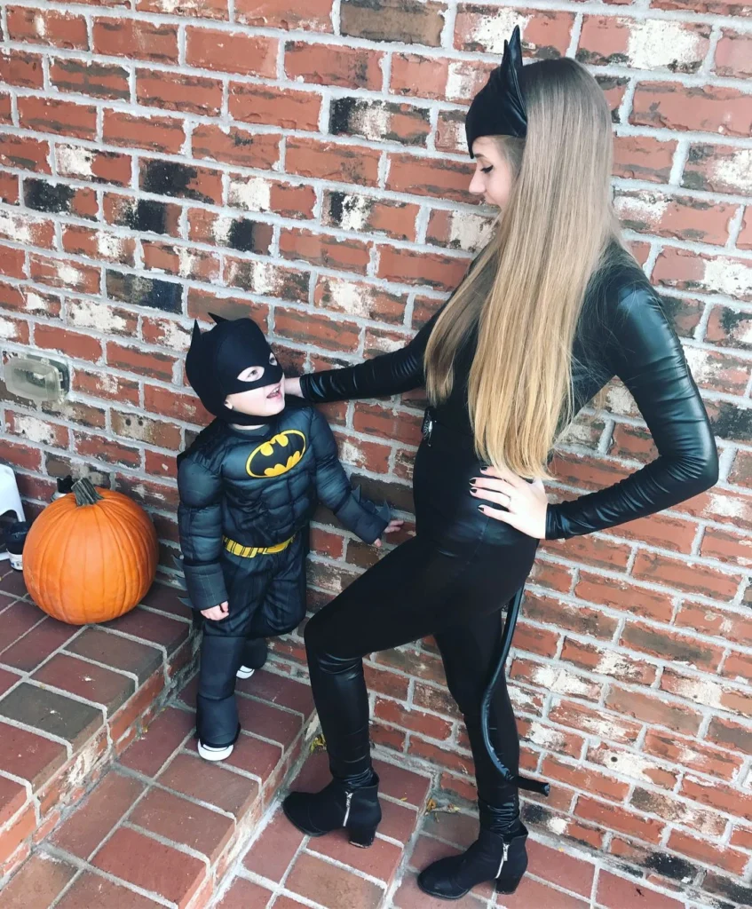 mom and son batman halloween costumes