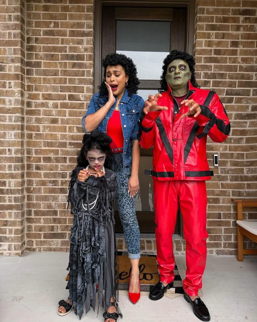 scary halloween costume for family of three