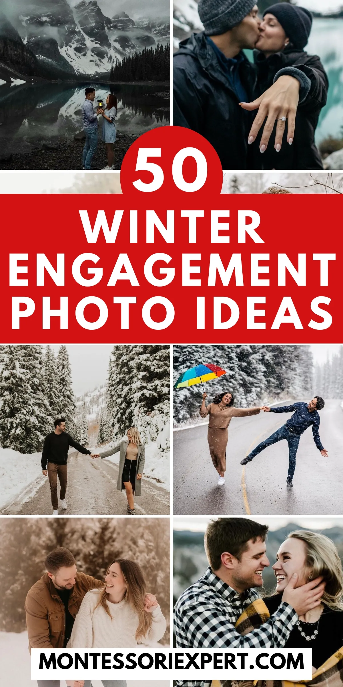 winter engagement photos featured image