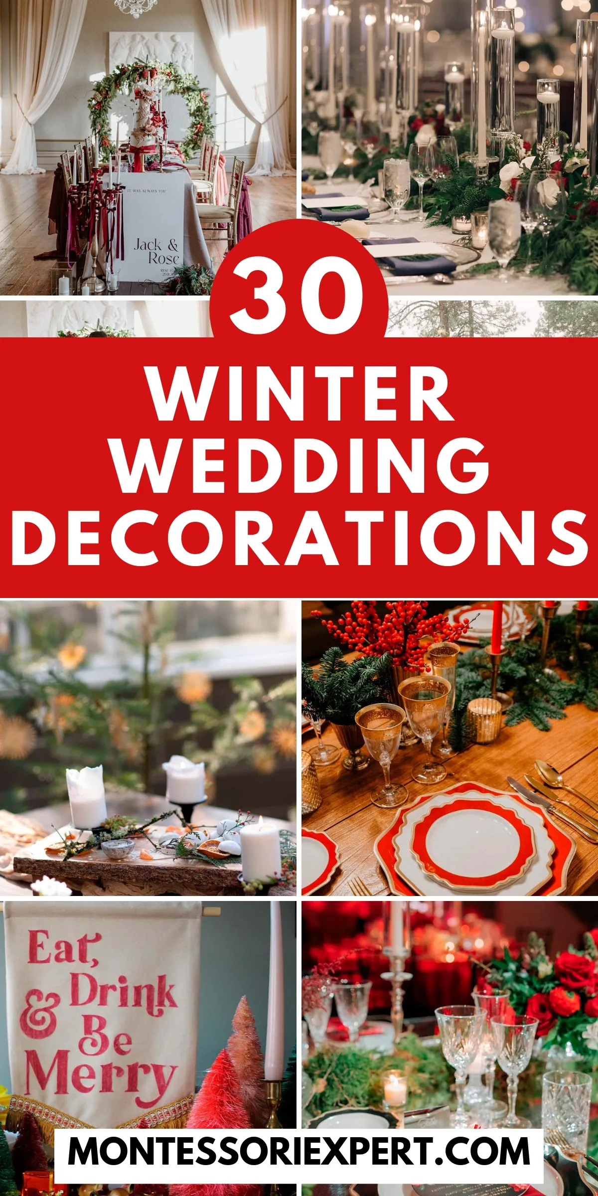 winter wedding decorations featured image