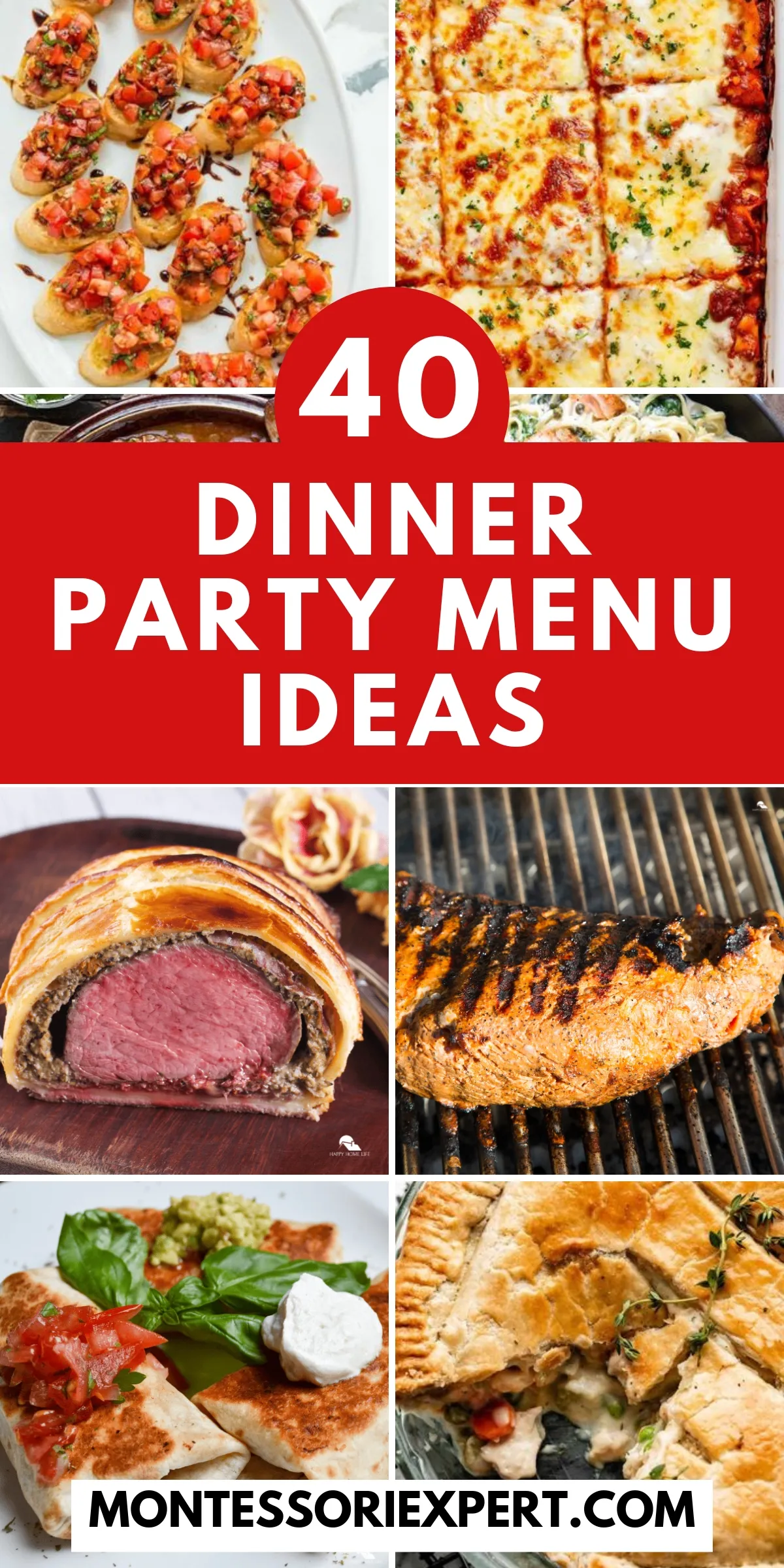 dinner party menu ideas featured image